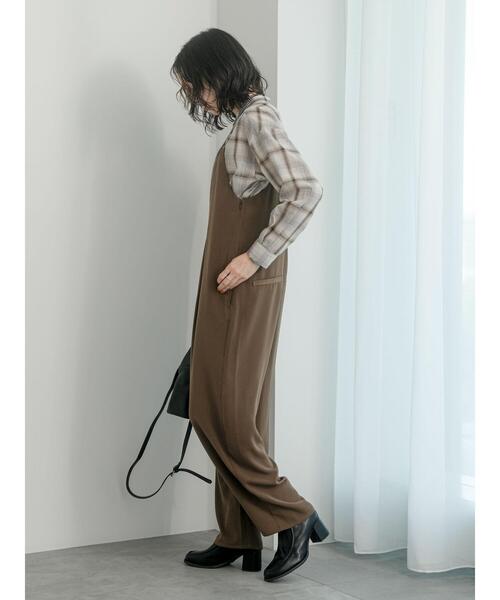 Samansa Mos2 blue（サマンサモスモスブルー）の「オンブレチェックシャツ（シャツ/ブラウス・レディース・ネイビー/ブラック/オフホワイト・F）」の16枚目の写真