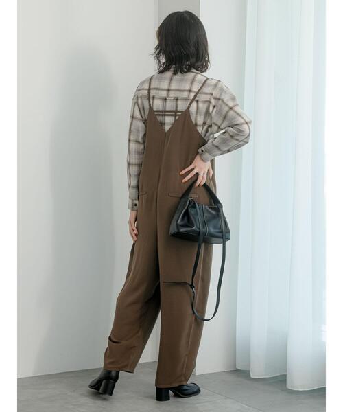 Samansa Mos2 blue（サマンサモスモスブルー）の「オンブレチェックシャツ（シャツ/ブラウス・レディース・ネイビー/ブラック/オフホワイト・F）」の18枚目の写真