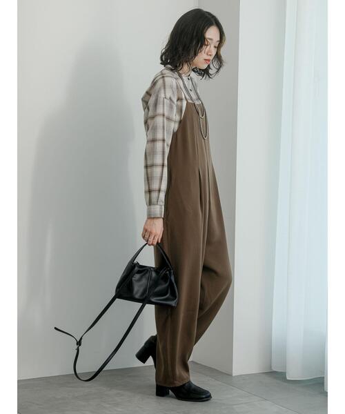 Samansa Mos2 blue（サマンサモスモスブルー）の「オンブレチェックシャツ（シャツ/ブラウス・レディース・ネイビー/ブラック/オフホワイト・F）」の19枚目の写真