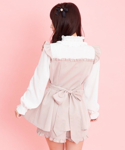 Secret Honey(シークレットハニー)の「スタンド襟ビスチェセットアップ(セットアップ・レディース・ブラック/ピンク/ブラックミックス・MEDIUM)」の22枚目の写真