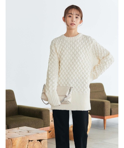 セール】アランケーブルルーズニット（ニット/セーター）｜fifth