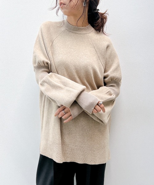 y/m（イム）の「バルーンスリーブニットトップス（ニット/セーター