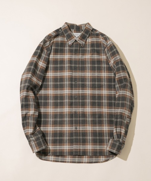 URBAN RESEARCH ROSSO MEN（アーバンリサーチロッソメン）の「『抗菌/防臭』『XXLサイズあり』ハイパフォーマンスフランネルシャツ（シャツ/ブラウス・メンズ・ブラック/ネイビー/グレー系その他/ボルドー/カーキ/アイボリー/グレー/ブラウン系その他/ブルー系その他・SMALL/X-LARGE/MEDIUM/LARGE/XX-LARGE）」の4枚目の写真