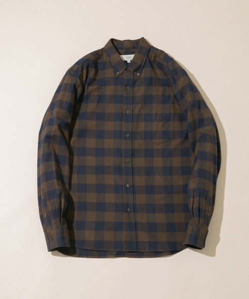 URBAN RESEARCH ROSSO MEN（アーバンリサーチロッソメン）の「『抗菌/防臭』『XXLサイズあり』ハイパフォーマンスフランネルシャツ（シャツ/ブラウス・メンズ・ブラック/ネイビー/グレー系その他/ボルドー/カーキ/アイボリー/グレー/ブラウン系その他/ブルー系その他・SMALL/X-LARGE/MEDIUM/LARGE/XX-LARGE）」の5枚目の写真