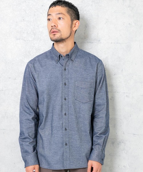 URBAN RESEARCH ROSSO MEN（アーバンリサーチロッソメン）の「『抗菌/防臭』『XXLサイズあり』ハイパフォーマンスフランネルシャツ（シャツ/ブラウス・メンズ・ブラック/ネイビー/グレー系その他/ボルドー/カーキ/アイボリー/グレー/ブラウン系その他/ブルー系その他・SMALL/X-LARGE/MEDIUM/LARGE/XX-LARGE）」の17枚目の写真