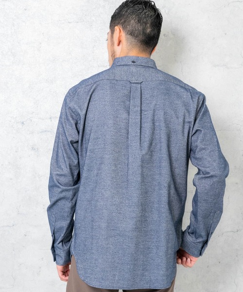 URBAN RESEARCH ROSSO MEN（アーバンリサーチロッソメン）の「『抗菌/防臭』『XXLサイズあり』ハイパフォーマンスフランネルシャツ（シャツ/ブラウス・メンズ・ブラック/ネイビー/グレー系その他/ボルドー/カーキ/アイボリー/グレー/ブラウン系その他/ブルー系その他・SMALL/X-LARGE/MEDIUM/LARGE/XX-LARGE）」の19枚目の写真