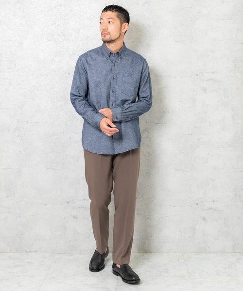 URBAN RESEARCH ROSSO MEN（アーバンリサーチロッソメン）の「『抗菌/防臭』『XXLサイズあり』ハイパフォーマンスフランネルシャツ（シャツ/ブラウス・メンズ・ブラック/ネイビー/グレー系その他/ボルドー/カーキ/アイボリー/グレー/ブラウン系その他/ブルー系その他・SMALL/X-LARGE/MEDIUM/LARGE/XX-LARGE）」の20枚目の写真