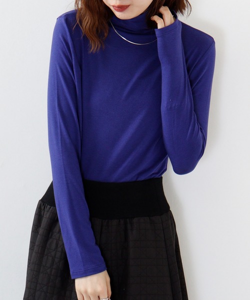 BRODIAEA(ブローディア)の「BRODIAEA MIPスウェードボトルネック(Tシャツ/カットソー・レディース・ピンク/グレー/カーキ/ブラック/ライム/チェリーピンク/イエロー/ロイヤルブルー/オフホワイト・40)」の6枚目の写真