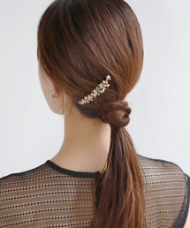 ANEMONE | パール×メタルフラワーコーム(その他ヘアアクセサリー)