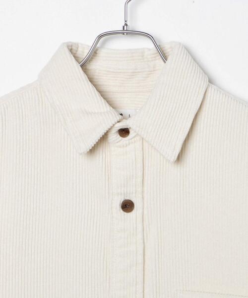 WEGO（ウィゴー）の「WEGO/コーデュロイルーズシャツ（シャツ/ブラウス・メンズ・アイボリー/ブラック・MEDIUM/LARGE）」の15枚目の写真