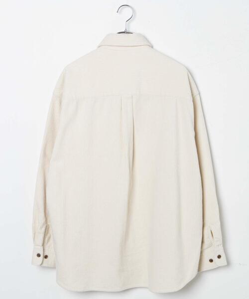 WEGO（ウィゴー）の「WEGO/コーデュロイルーズシャツ（シャツ/ブラウス・メンズ・アイボリー/ブラック・MEDIUM/LARGE）」の14枚目の写真
