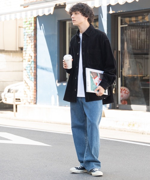 WEGO（ウィゴー）の「WEGO/コーデュロイルーズシャツ（シャツ/ブラウス・メンズ・アイボリー/ブラック・MEDIUM/LARGE）」の21枚目の写真