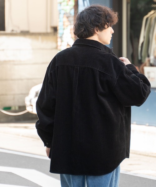 WEGO（ウィゴー）の「WEGO/コーデュロイルーズシャツ（シャツ/ブラウス・メンズ・アイボリー/ブラック・MEDIUM/LARGE）」の10枚目の写真