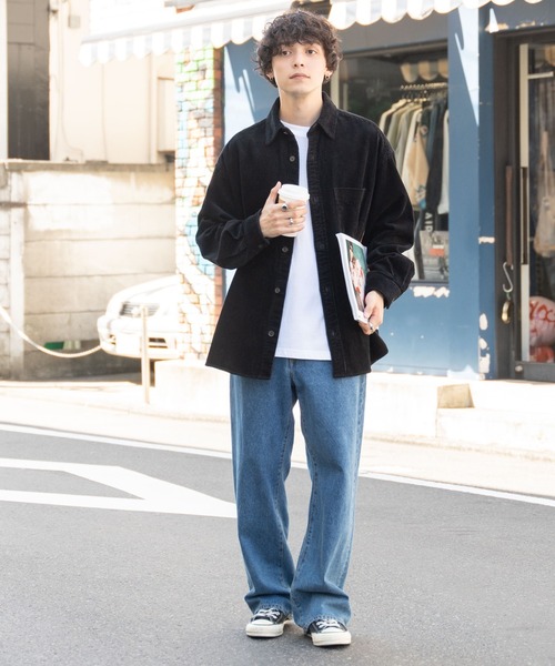 WEGO（ウィゴー）の「WEGO/コーデュロイルーズシャツ（シャツ/ブラウス・メンズ・アイボリー/ブラック・MEDIUM/LARGE）」の11枚目の写真