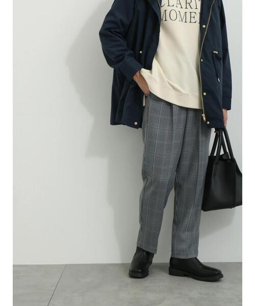 Samansa Mos2 blue（サマンサモスモスブルー）の「チェックタックテーパードパンツ（その他パンツ・レディース・ブラウン/グレー/キナリ・F）」の7枚目の写真