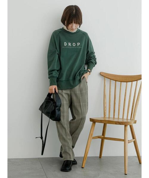 Samansa Mos2 blue（サマンサモスモスブルー）の「チェックタックテーパードパンツ（その他パンツ・レディース・ブラウン/グレー/キナリ・F）」の13枚目の写真