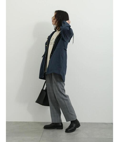 Samansa Mos2 blue（サマンサモスモスブルー）の「チェックタックテーパードパンツ（その他パンツ・レディース・ブラウン/グレー/キナリ・F）」の18枚目の写真