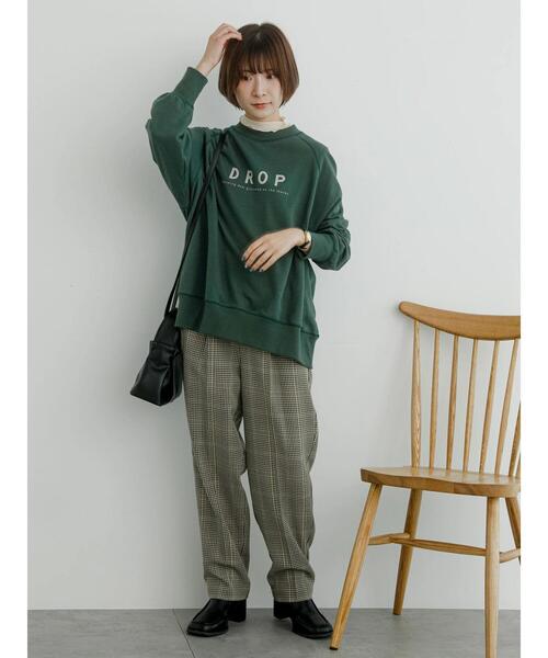 Samansa Mos2 blue（サマンサモスモスブルー）の「チェックタックテーパードパンツ（その他パンツ・レディース・ブラウン/グレー/キナリ・F）」の22枚目の写真