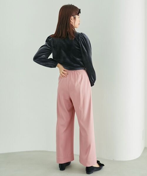 MAJESTIC LEGON（マジェスティックレゴン）の「リボンサス付き3wayパンツ（その他パンツ・レディース・グレー/ブラック/ピンク・MEDIUM）」の6枚目の写真