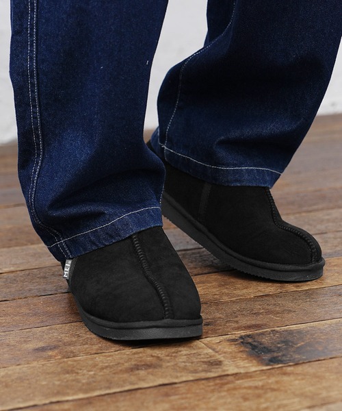 MinoriTY(マイノリティ)の「【MEI】”履く毛布”もこもこ裏起毛ムートンシューズ スリッパ サンダル メンズ ウィメンズ【MinoriTY】(サンダル・メンズ・ブラック/キャメル/グレー・S/M/L)」の15枚目の写真