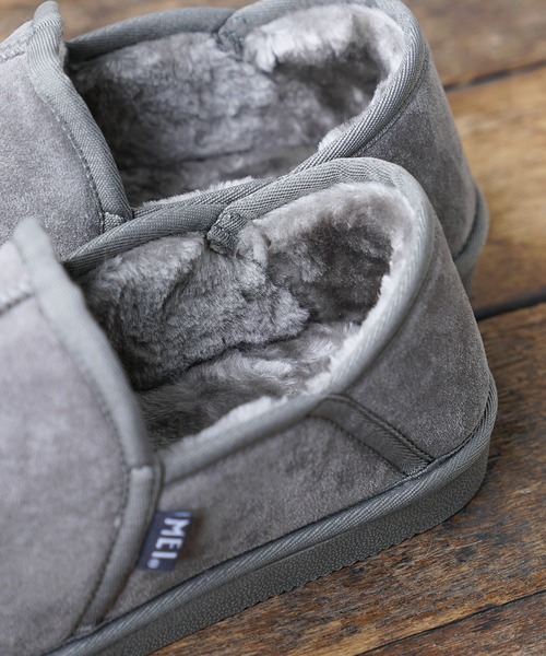 MinoriTY(マイノリティ)の「【MEI】”履く毛布”もこもこ裏起毛ムートンシューズ スリッパ サンダル メンズ ウィメンズ【MinoriTY】(サンダル・メンズ・ブラック/キャメル/グレー・S/M/L)」の11枚目の写真