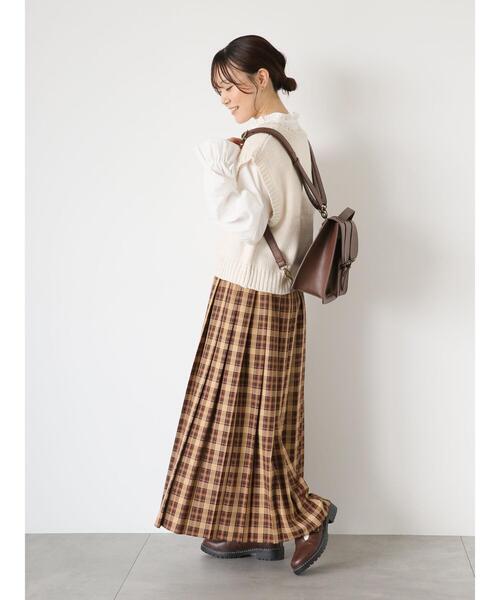 ehka sopo（エヘカソポ）の「【Maison SAJOU】アップリケニットベスト（ベスト・レディース・サックスブルー/キナリ/モカ・F）」の11枚目の写真