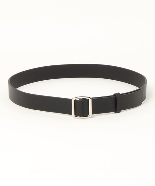 STYLEBLOCK（スタイルブロック）の「スクエアバックルレザー調ベルト（ベルト・レディース・ブラック/レッド/ホワイト/ブラウン/キャメル/ベージュ・FREE）」の3枚目の写真