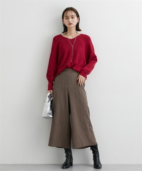 nissen(ニッセン)の「両面起毛 タブ付ワイドパンツ(その他パンツ・レディース・ブラウン系/ブラック/グレー系/ネイビー系/アイボリー/ブラック系その他/グレー系その他/ブラウン系1・S/L/LL/M)」の16枚目の写真