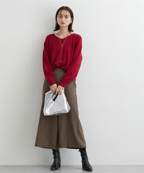 nissen(ニッセン)の「両面起毛 タブ付ワイドパンツ(その他パンツ・レディース・ブラウン系/ブラック/グレー系/ネイビー系/アイボリー/ブラック系その他/グレー系その他/ブラウン系1・S/L/LL/M)」の18枚目の写真