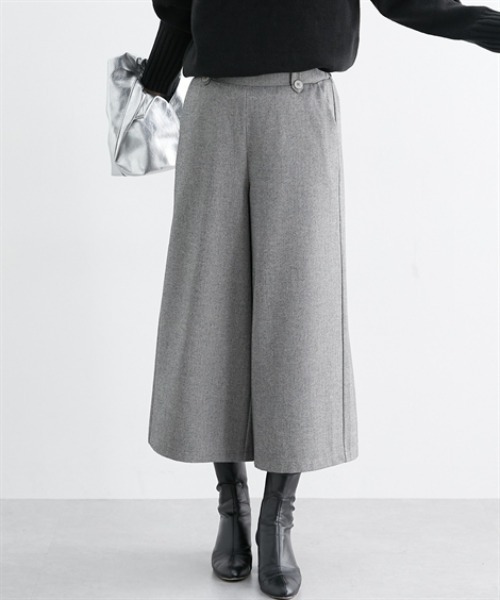 nissen(ニッセン)の「両面起毛 タブ付ワイドパンツ(その他パンツ・レディース・ブラウン系/ブラック/グレー系/ネイビー系/アイボリー/ブラック系その他/グレー系その他/ブラウン系1・S/L/LL/M)」の12枚目の写真