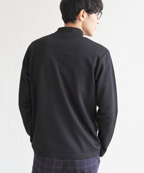 IKKA LOUNGE(イッカラウンジ)の「ポンチモックネックロンT(Tシャツ/カットソー・メンズ・グレー/ホワイト/ブラック・M/L/XL/S)」の13枚目の写真