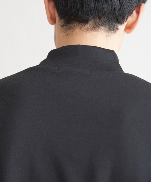 IKKA LOUNGE(イッカラウンジ)の「ポンチモックネックロンT(Tシャツ/カットソー・メンズ・グレー/ホワイト/ブラック・M/L/XL/S)」の12枚目の写真