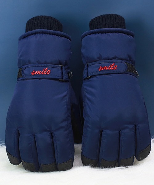 DAY CLOSET（デイ クローゼット）の「メンズ 裏起毛リブグリップグローブ（手袋・メンズ・ブルー/ブルーグレー/ブラック/ネイビー・ONE SIZE）」の3枚目の写真