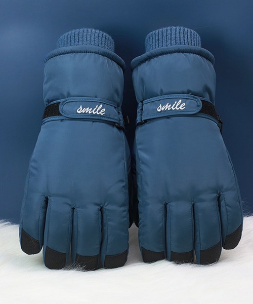 DAY CLOSET（デイ クローゼット）の「メンズ 裏起毛リブグリップグローブ（手袋・メンズ・ブルー/ブルーグレー/ブラック/ネイビー・ONE SIZE）」の4枚目の写真