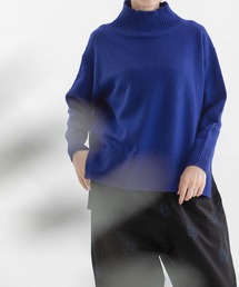 ラムウールハイネックプルオーバーニット