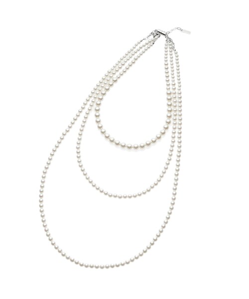 INDIVI（インディヴィ）の「【マルチWAY】3点セットパール調ネックレス（ネックレス・レディース・オフホワイト/ホワイト系8・00）」の11枚目の写真