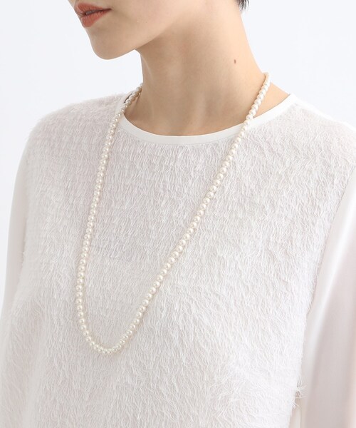 INDIVI（インディヴィ）の「【マルチWAY】3点セットパール調ネックレス（ネックレス・レディース・オフホワイト/ホワイト系8・00）」の7枚目の写真