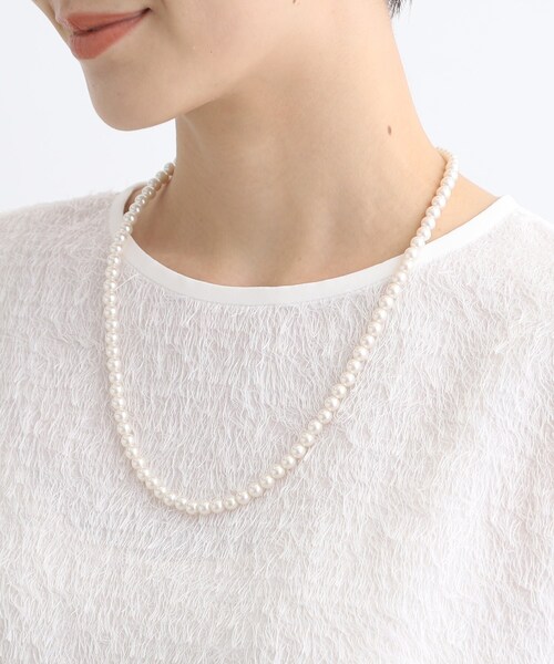 INDIVI（インディヴィ）の「【マルチWAY】3点セットパール調ネックレス（ネックレス・レディース・オフホワイト/ホワイト系8・00）」の6枚目の写真