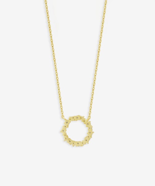 ESTELLE（エステール）の「シルバー キュービックジルコニア ネックレス ESTELLE/エステール（ネックレス・レディース・イエロー・40cm）」の2枚目の写真