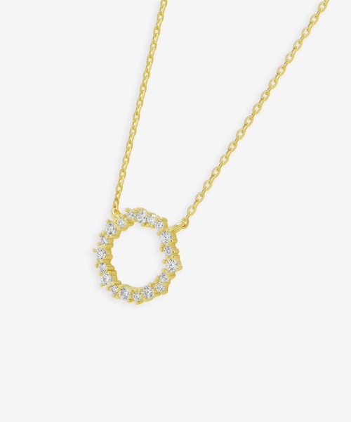 ESTELLE（エステール）の「シルバー キュービックジルコニア ネックレス ESTELLE/エステール（ネックレス・レディース・イエロー・40cm）」の3枚目の写真