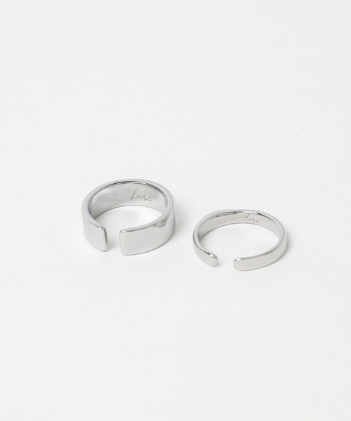 HARE（ハレ）の「ステンレスダブルリング(HARE)（リング・メンズ・シルバー系その他/シルバー系その他2・FREE）」の10枚目の写真