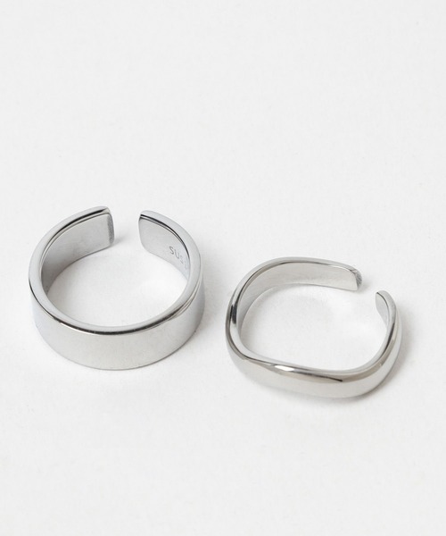 HARE（ハレ）の「ステンレスダブルリング(HARE)（リング・メンズ・シルバー系その他/シルバー系その他2・FREE）」の7枚目の写真