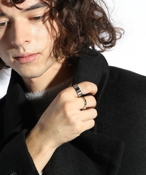 HARE（ハレ）の「ステンレスダブルリング(HARE)（リング・メンズ・シルバー系その他/シルバー系その他2・FREE）」の11枚目の写真