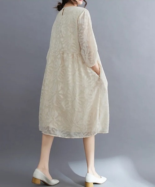 H.TOKYO NUIT(エイチトウキョウニュイ)の「オケージョンドレス/フレアワンピース【結婚式/パーティードレス】(ドレス・レディース・ベージュ/ホワイト/ブラック・MEDIUM/LARGE/XX-LARGE/X-LARGE)」の10枚目の写真