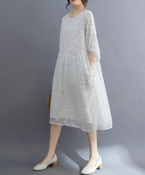 H.TOKYO NUIT(エイチトウキョウニュイ)の「オケージョンドレス/フレアワンピース【結婚式/パーティードレス】(ドレス・レディース・ベージュ/ホワイト/ブラック・MEDIUM/LARGE/XX-LARGE/X-LARGE)」の17枚目の写真