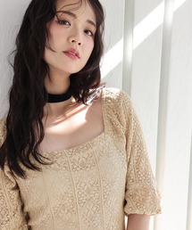 PourVous（プールヴー）の「七分袖&ミモレ丈 パーティー ドレス スクエアネック お呼ばれ 結婚式 フォーマル オケージョンドレス 二次会 成人式 同窓会 謝恩会 20代 30代（ドレス）」