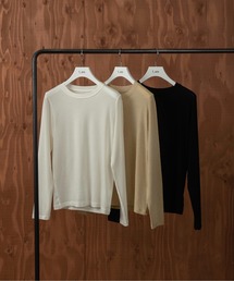 basic crew neck long T-shirt