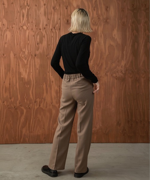 I_am(アイアム)の「basic crew neck long T-shirt(Tシャツ/カットソー・レディース・ホワイト/ブラック/マスタード・FREE)」の21枚目の写真