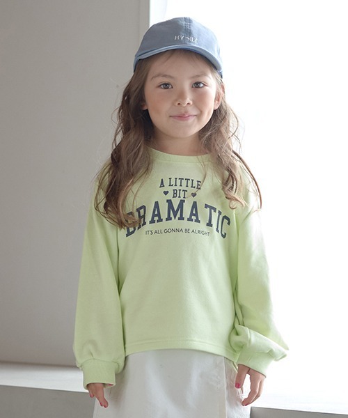 Lycee mine（リセマイン）の「アソートカレッジロゴプリントトレーナー（スウェット・キッズ・ミント/サックスブルー/ネイビー/ベージュ/ラベンダー/ピンク/オートミール/レモンイエロー・140cm/130cm/100cm/110cm/150cm/120cm）」の7枚目の写真