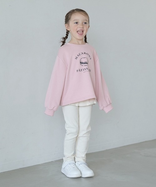 Lycee mine（リセマイン）の「アソートカレッジロゴプリントトレーナー（スウェット・キッズ・ミント/サックスブルー/ネイビー/ベージュ/ラベンダー/ピンク/オートミール/レモンイエロー・140cm/130cm/100cm/110cm/150cm/120cm）」の19枚目の写真